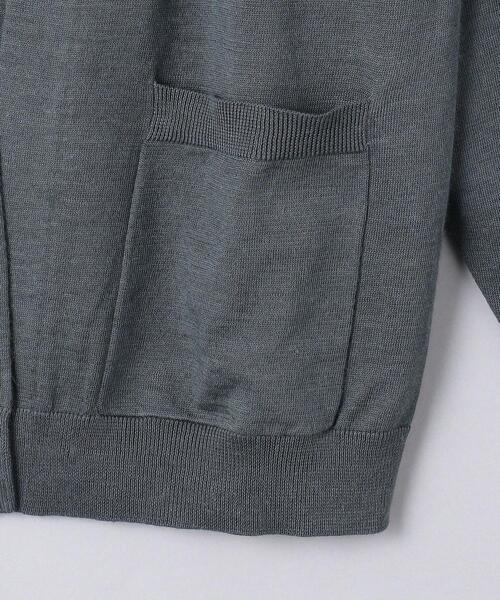 UNITED ARROWS（ユナイテッドアローズ）の「＜UNITED ARROWS＞ ラミー/ポリエステル ノーボタン カーディガン（カーディガン/ボレロ・メンズ・ダークブラウン/オリーブ/ダークグレー・SMALL/MEDIUM/LARGE/X-LARGE）」の14枚目の写真