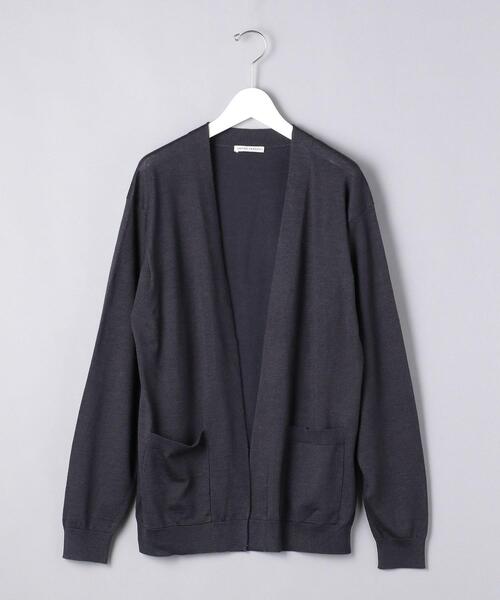 UNITED ARROWS（ユナイテッドアローズ）の「＜UNITED ARROWS＞ ラミー/ポリエステル ノーボタン カーディガン（カーディガン/ボレロ・メンズ・ダークブラウン/オリーブ/ダークグレー・SMALL/MEDIUM/LARGE/X-LARGE）」の16枚目の写真