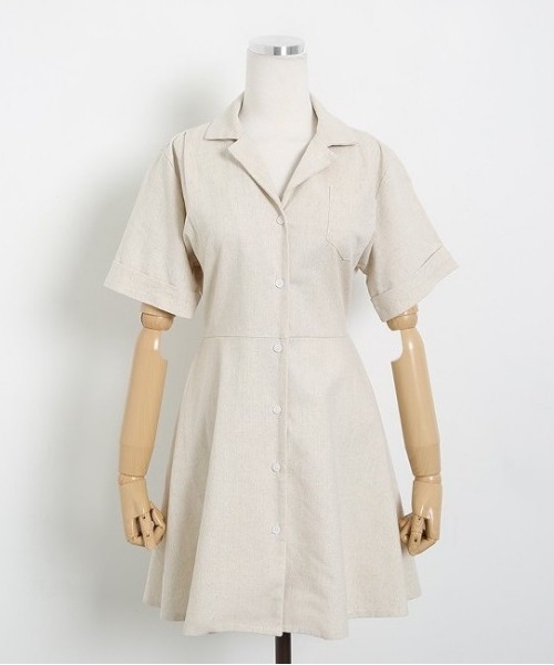 SONA（ソナ）の「SONYUNARA ベーシックミニワンピース（ワンピース・レディース・ダークグレー/ライトベージュ・FREE）」の11枚目の写真