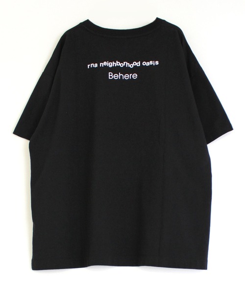 RNA（アールエヌエー）の「M1682 ベリーボタニカルプリントBIG-Tシャツ（Tシャツ/カットソー・レディース・ミント/ブラック/ホワイト・MEDIUM）」の4枚目の写真