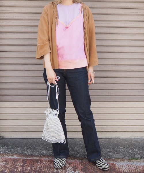 Casselini（キャセリーニ）の「フェイクパールビーズ巾着（ショルダーバッグ・レディース・ブラック/シルバー/ゴールド・FREE）」の5枚目の写真