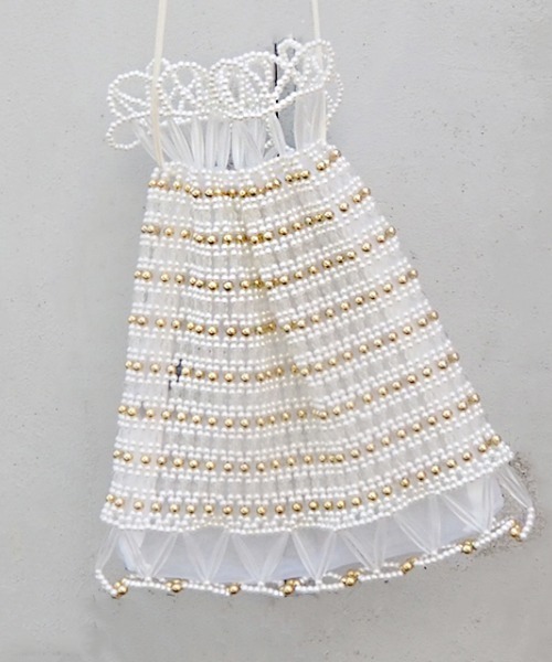 Casselini（キャセリーニ）の「フェイクパールビーズ巾着（ショルダーバッグ・レディース・ブラック/シルバー/ゴールド・FREE）」の14枚目の写真