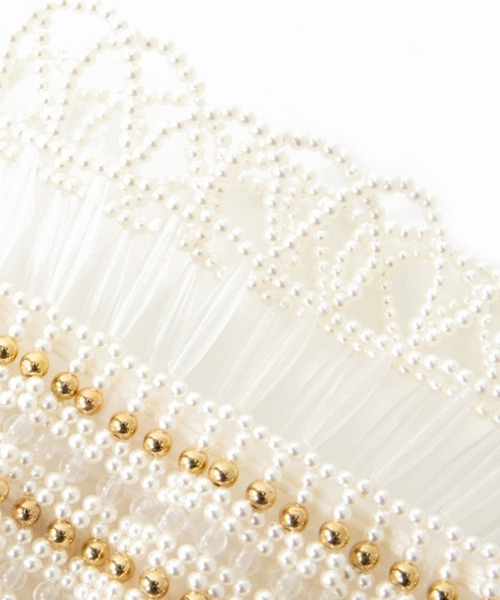 Casselini（キャセリーニ）の「フェイクパールビーズ巾着（ショルダーバッグ・レディース・ブラック/シルバー/ゴールド・FREE）」の18枚目の写真