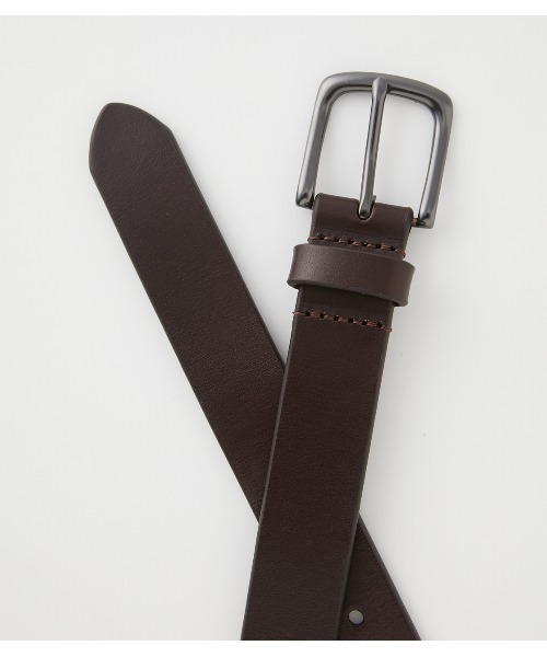 AZUL by moussy（アズールバイマウジー）の「BASIC LEATHER BELT/ベーシックレザーベルト（ベルト・メンズ・ブラック/ブラウン・FREE）」の13枚目の写真