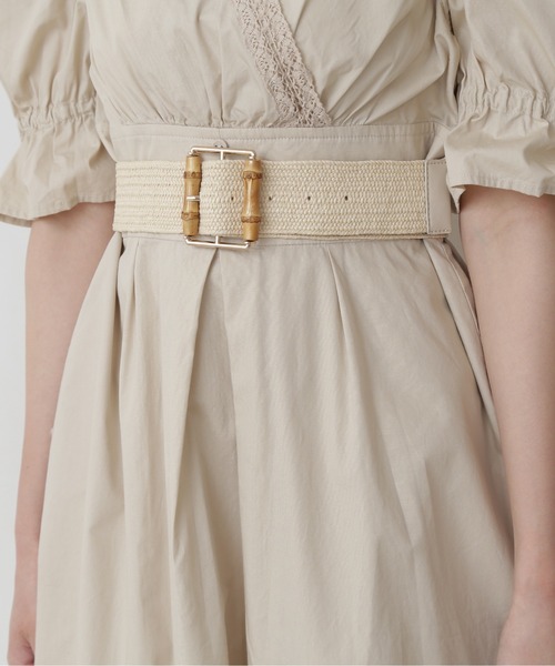 FREE'S MART（フリーズマート）の「雑材ベルト（ベルト・レディース・ホワイト/ベージュ・ﾌﾘ-）」の4枚目の写真