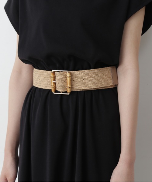 FREE'S MART（フリーズマート）の「雑材ベルト（ベルト・レディース・ホワイト/ベージュ・ﾌﾘ-）」の6枚目の写真