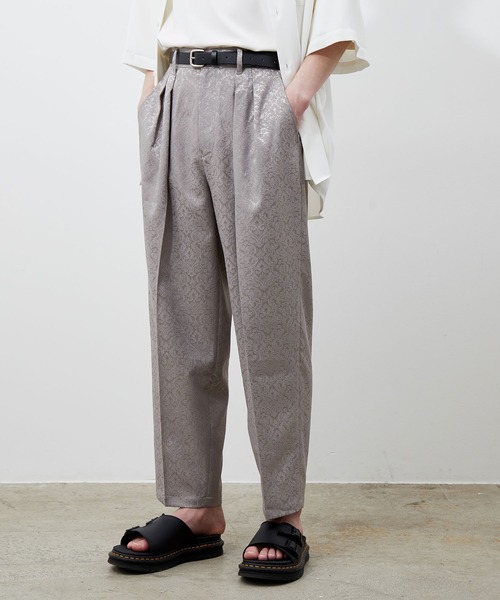 JUNRED(ジュンレッド)の「ジャガード2タックパンツ(その他パンツ・メンズ・ブラック/グレー・S/M/L)」の1枚目の写真