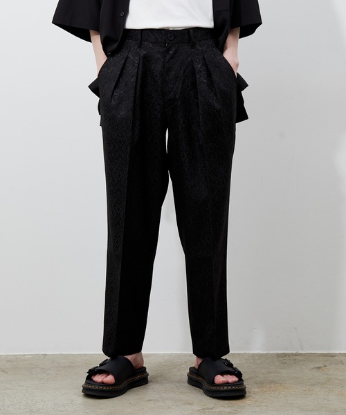 JUNRED(ジュンレッド)の「ジャガード2タックパンツ(その他パンツ・メンズ・ブラック/グレー・S/M/L)」の5枚目の写真