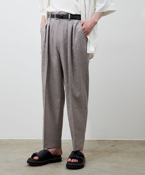 JUNRED(ジュンレッド)の「ジャガード2タックパンツ(その他パンツ・メンズ・ブラック/グレー・S/M/L)」の8枚目の写真