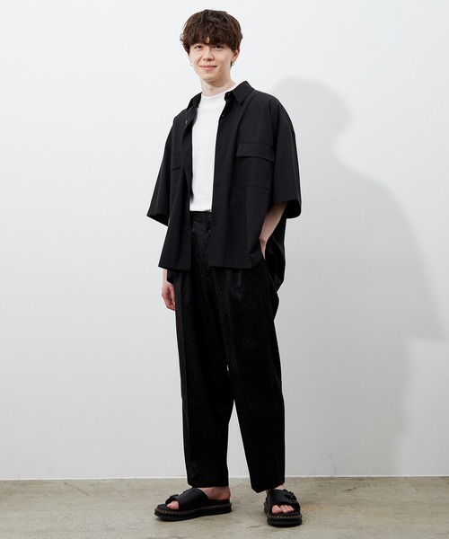 JUNRED(ジュンレッド)の「ジャガード2タックパンツ(その他パンツ・メンズ・ブラック/グレー・S/M/L)」の6枚目の写真