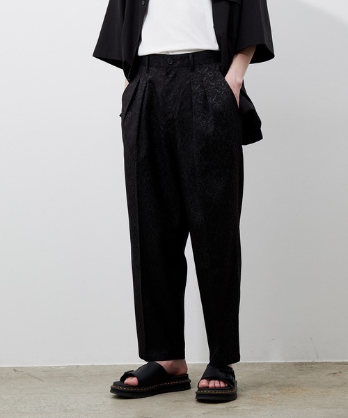 JUNRED(ジュンレッド)の「ジャガード2タックパンツ(その他パンツ・メンズ・ブラック/グレー・S/M/L)」の4枚目の写真