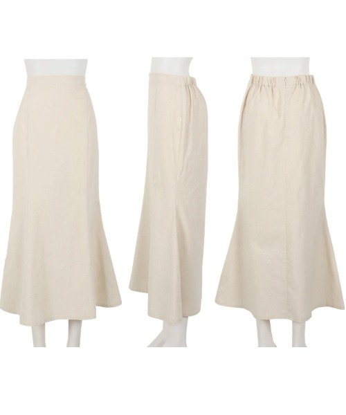 KOBE LETTUCE（コウベレタス）の「リネンブレンドストレッチマーメイドスカート（スカート・レディース・ブルー/ホワイト系その他/グリーン・FREE）」の13枚目の写真