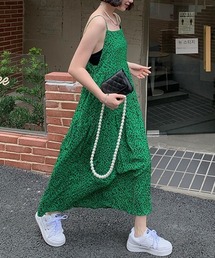 MANGROVE | シフォンプリント　バックオープンキャミソールワンピース(ワンピース)