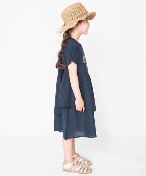 CONVERSE（コンバース）の「【CONVERSE/コンバース】アシンメトリー半袖ワンピース（ワンピース・キッズ・ネイビー/カーキ・110cm/130cm/100cm/120cm/140cm）」の22枚目の写真