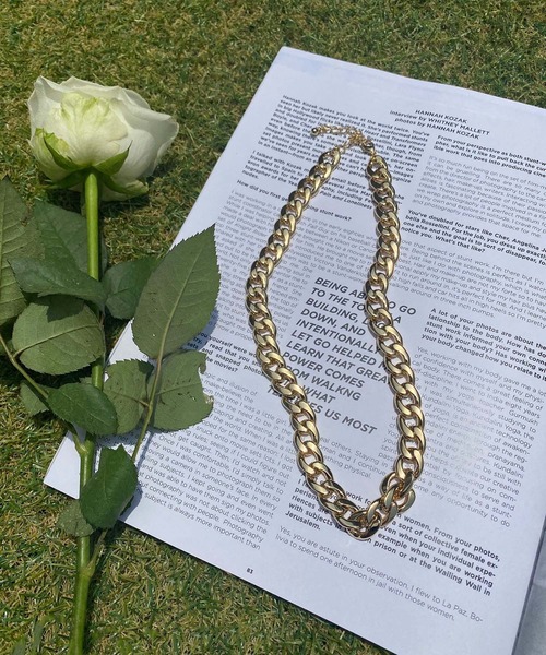 WC（ダブル シー）の「ボリュームチェーンネックレス（ネックレス・レディース・シルバー/ゴールド・FREE）」の2枚目の写真