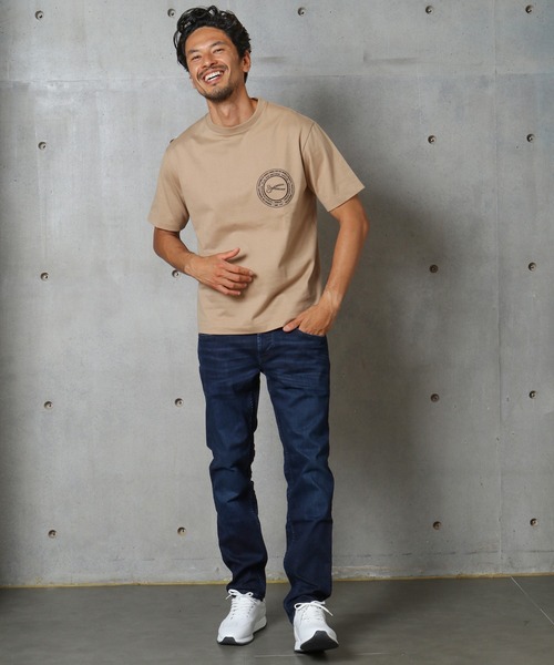 MEN'S BIGI（メンズビギ）の「＜DENHAM(デンハム)＞別注 刺繍ロゴTシャツ　made in japan（Tシャツ/カットソー・メンズ・ホワイト/ベージュ・02/03）」の13枚目の写真