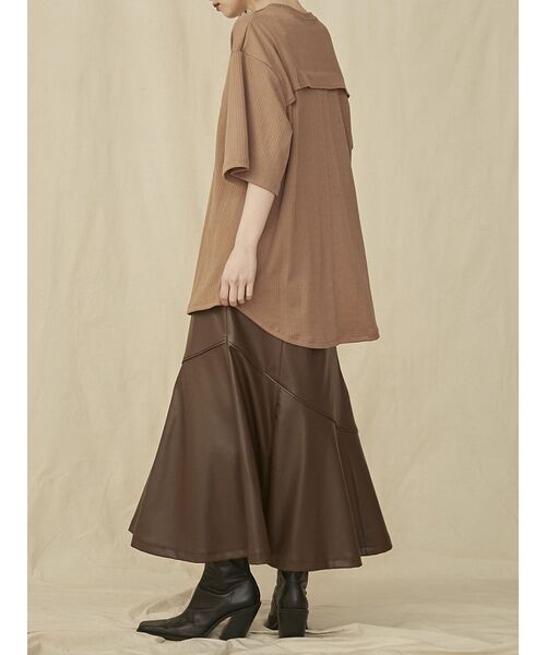 COTORICA（コトリカ）の「リブバックシャンプルオーバー（Tシャツ/カットソー・レディース・ブラック/ブラウン/オフホワイト・FREE）」の10枚目の写真