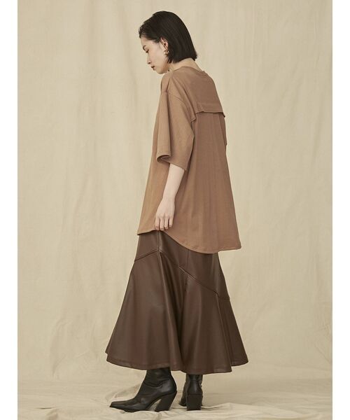 COTORICA（コトリカ）の「リブバックシャンプルオーバー（Tシャツ/カットソー・レディース・ブラック/ブラウン/オフホワイト・FREE）」の13枚目の写真