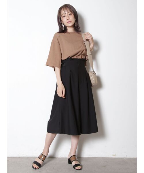 COTORICA（コトリカ）の「リブバックシャンプルオーバー（Tシャツ/カットソー・レディース・ブラック/ブラウン/オフホワイト・FREE）」の8枚目の写真