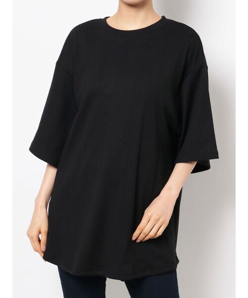 COTORICA（コトリカ）の「リブバックシャンプルオーバー（Tシャツ/カットソー・レディース・ブラック/ブラウン/オフホワイト・FREE）」の6枚目の写真
