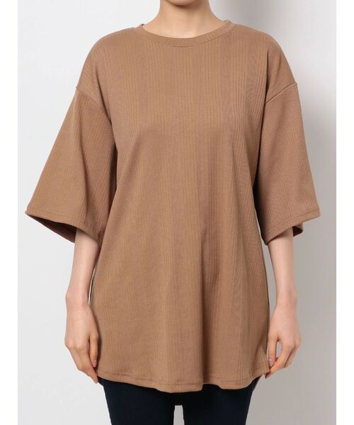 COTORICA（コトリカ）の「リブバックシャンプルオーバー（Tシャツ/カットソー・レディース・ブラック/ブラウン/オフホワイト・FREE）」の9枚目の写真