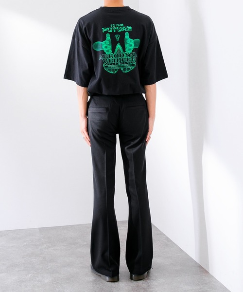 Adoon plain（アドーンプレーン）の「【Adoon plain】フレアスラックス（スラックス・メンズ・ライトブルー/ブラック/オレンジ・SMALL/MEDIUM/LARGE）」の5枚目の写真