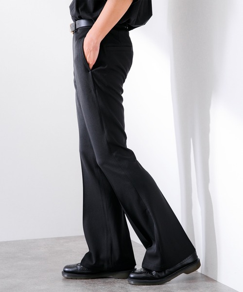 Adoon plain（アドーンプレーン）の「【Adoon plain】フレアスラックス（スラックス・メンズ・ライトブルー/ブラック/オレンジ・SMALL/MEDIUM/LARGE）」の10枚目の写真