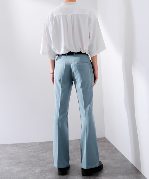 Adoon plain（アドーンプレーン）の「【Adoon plain】フレアスラックス（スラックス・メンズ・ライトブルー/ブラック/オレンジ・SMALL/MEDIUM/LARGE）」の16枚目の写真