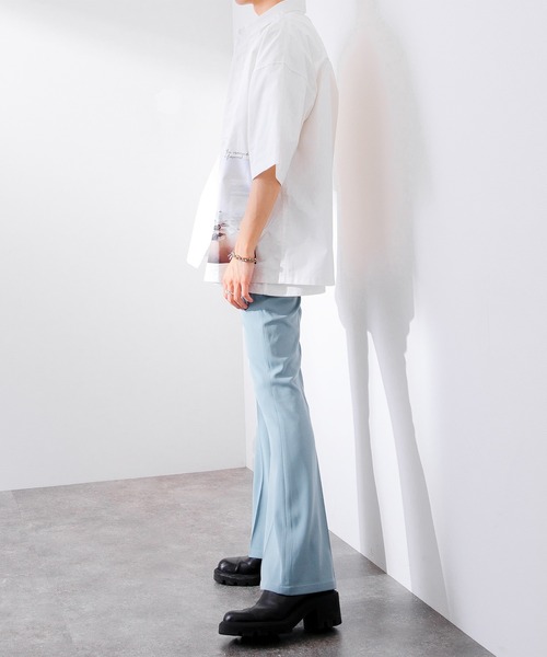 Adoon plain（アドーンプレーン）の「【Adoon plain】フレアスラックス（スラックス・メンズ・ライトブルー/ブラック/オレンジ・SMALL/MEDIUM/LARGE）」の20枚目の写真