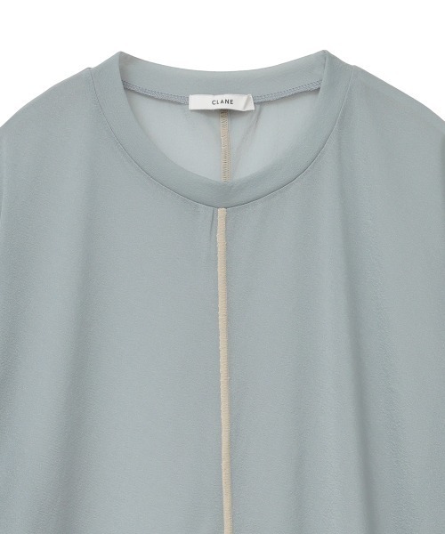 Ameri VINTAGE - CLANEクラネ　SOLID SLEEVE SHEER L/S TOPS CLANE（クラネ）の「SOLID SLEEVE SHEER S/S TOPS（シャツ
