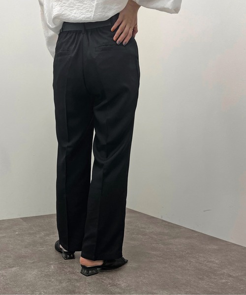 apres jour mignon(アプレジュールミニョン)の「ストレートパンツ【SETUP可能】【ZOZOTOWN限定アイテム】(その他パンツ・レディース・ブラック/チャコールグレー/カーキ/パープル・MEDIUM/X-LARGE/SMALL)」の12枚目の写真