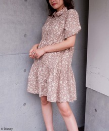 4GEEKs by SPIRALGIRL（フォーギークスバイスパイラルガール）の「【Disney/ディズニー/ミッキーマウス】ティアードシャツワンピース（ワンピース）」