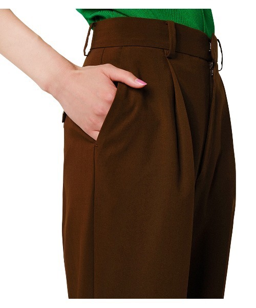 LE CIEL BLEU（ルシェルブルー）の「Ankle Tab Detail Pants（その他パンツ・レディース・ライトブルー/ブラック/ブラウン・36/34/38）」の9枚目の写真