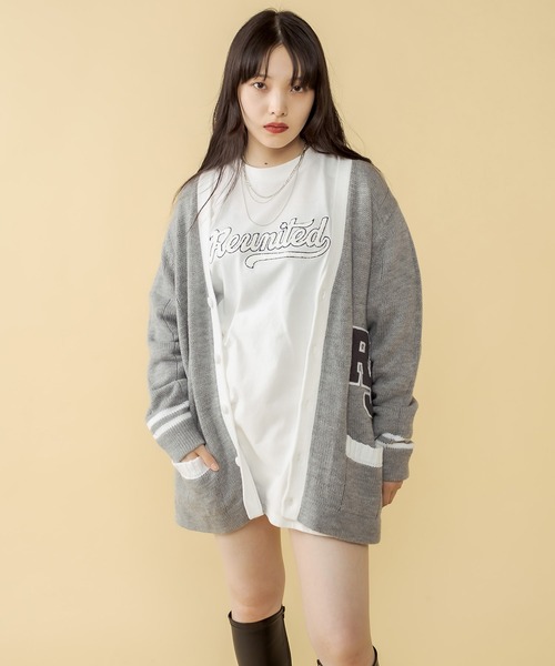 RASVOA(ラスボア)の「レイヤード風ユニフォームロンT(Tシャツ/カットソー・レディース・ブラック/オフホワイト・FREE)」の19枚目の写真