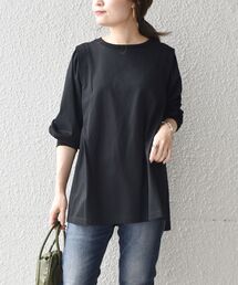 【WEB限定】タックデザインロングTEE◆