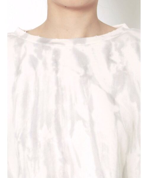EMODA(エモダ)の「クラッシュタイダイショートプルオーバー(Tシャツ/カットソー・レディース・アイボリー/グレー/カーキ/ホワイト/ブラック・FREE)」の21枚目の写真