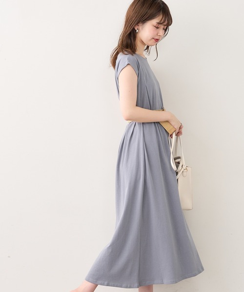 natural couture(ナチュラルクチュール)の「ノースリーブAラインワンピース(ワンピース・レディース・サーモンピンク/ブルー/グリーン/ベージュ/ブラック・FREE)」の22枚目の写真