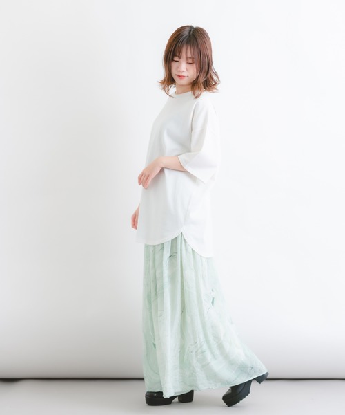 Wordtrobe（ワードトローブ）の「【wordtrobe】マーブル染フレアーロングスカート（スカート・レディース・グリーン/グレー/パープル・FREE）」の16枚目の写真