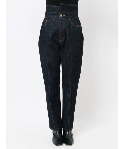 LAGUNAMOON（ラグナムーン）の「アシンメトリーハイウエストデニムパンツ（デニムパンツ・レディース・インディゴブルー/ブルー・SMALL/MEDIUM）」の15枚目の写真