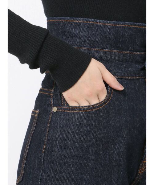 LAGUNAMOON（ラグナムーン）の「アシンメトリーハイウエストデニムパンツ（デニムパンツ・レディース・インディゴブルー/ブルー・SMALL/MEDIUM）」の9枚目の写真