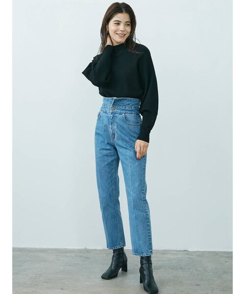 LAGUNAMOON（ラグナムーン）の「アシンメトリーハイウエストデニムパンツ（デニムパンツ・レディース・インディゴブルー/ブルー・SMALL/MEDIUM）」の21枚目の写真