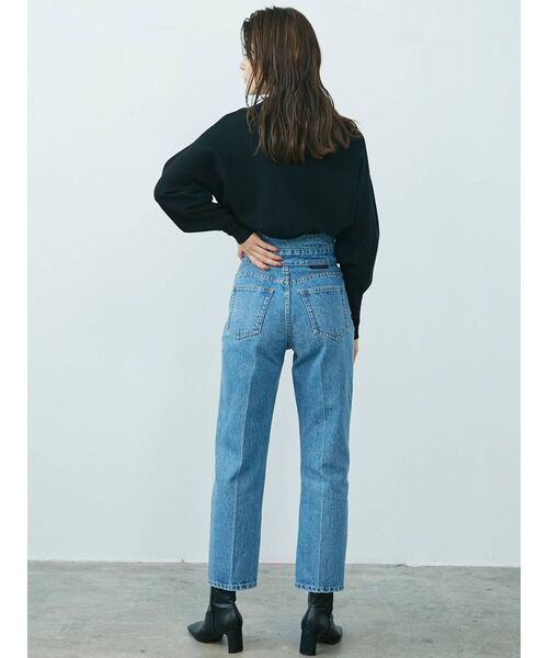 LAGUNAMOON（ラグナムーン）の「アシンメトリーハイウエストデニムパンツ（デニムパンツ・レディース・インディゴブルー/ブルー・SMALL/MEDIUM）」の22枚目の写真