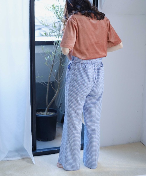 Kastane（カスタネ）の「ベロアチビTee（Tシャツ/カットソー・レディース・アイボリー/ダークブラウン/ピンク・FREE）」の6枚目の写真