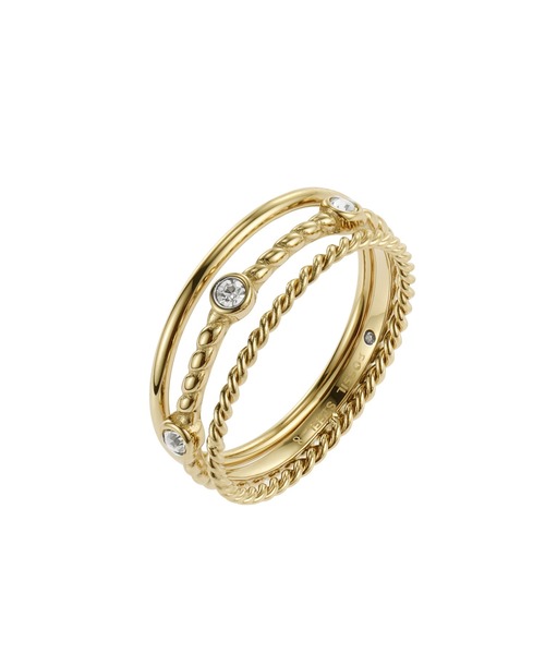 FOSSIL(フォッシル)の「フォッシル アクセサリー レディース 指輪 ゴールド JF038017109(リング・レディース・ゴールド・8/6.5/5.5/7/6)」の3枚目の写真