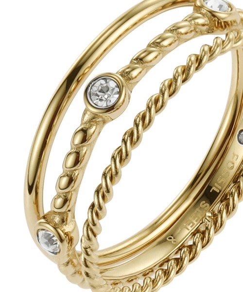 FOSSIL(フォッシル)の「フォッシル アクセサリー レディース 指輪 ゴールド JF038017109(リング・レディース・ゴールド・8/6.5/5.5/7/6)」の4枚目の写真