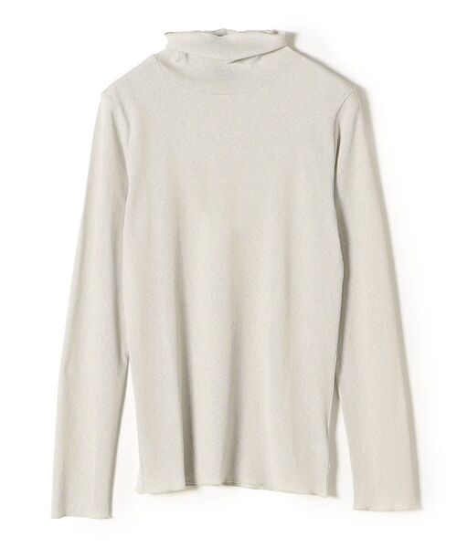 SHIPS（シップス）の「ドライタッチリブタートルネック◇（Tシャツ/カットソー・レディース・オフホワイト/ブラック/ベージュ/グリーン/イエロー/ブルー・ONE SIZE）」の11枚目の写真