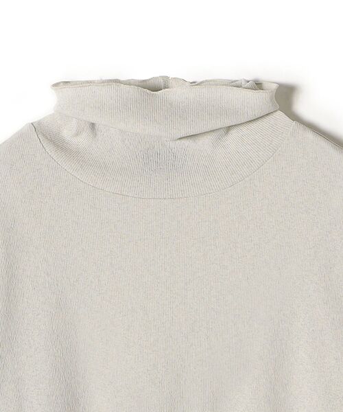 SHIPS（シップス）の「ドライタッチリブタートルネック◇（Tシャツ/カットソー・レディース・オフホワイト/ブラック/ベージュ/グリーン/イエロー/ブルー・ONE SIZE）」の12枚目の写真