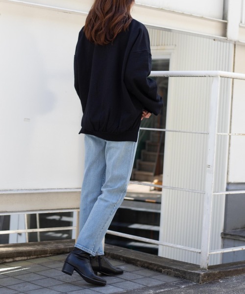 WEGO（ウィゴー）の「WEGO/【WEB限定】ヘビーウェイトバルーンスウェット（スウェット・レディース・ブラック/オートミール/ブルー/ホワイト/ピンク・FREE）」の14枚目の写真