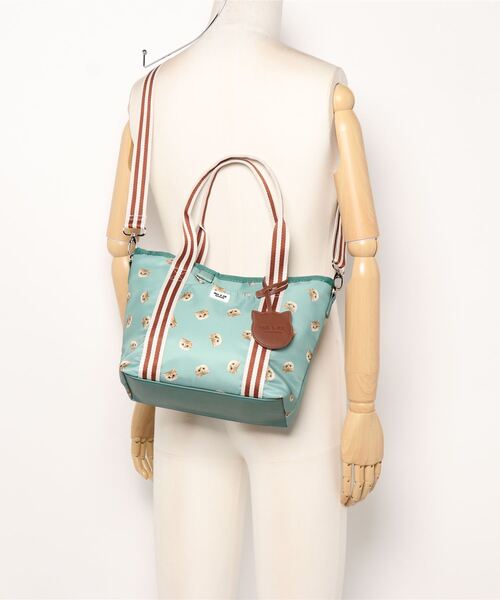 PAUL & JOE ACCESSOIRES(ポールアンドジョーアクセソワ)の「PAUL & JOE ACCESSOIRES (ポール&ジョーアクセソワ) 2WAYトートバッグ スモールヌネット総柄 ポールアンドジョー(トートバッグ・レディース・ワイン/グリーン/ネイビー/パープル・FREE)」の7枚目の写真
