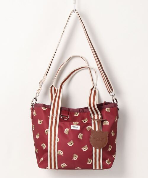 PAUL & JOE ACCESSOIRES(ポールアンドジョーアクセソワ)の「PAUL & JOE ACCESSOIRES (ポール&ジョーアクセソワ) 2WAYトートバッグ スモールヌネット総柄 ポールアンドジョー(トートバッグ・レディース・ワイン/グリーン/ネイビー/パープル・FREE)」の17枚目の写真